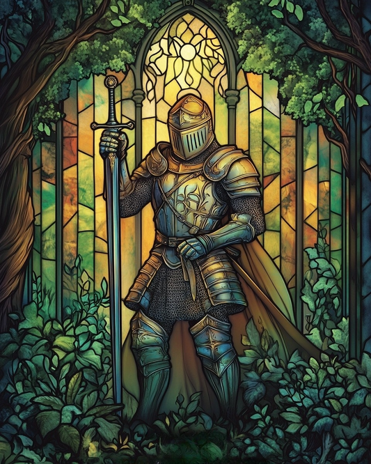 Abstract Knight Diamond Art Kit