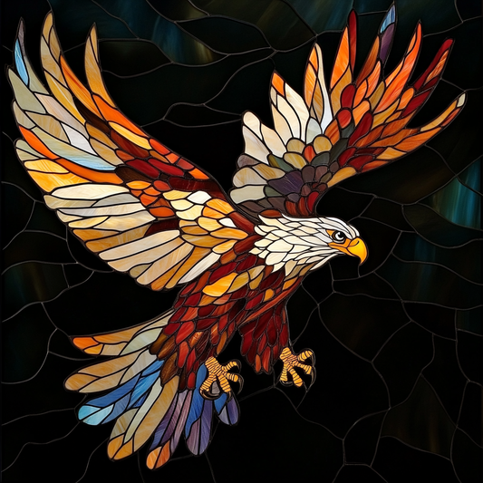 Abstract Landing Eagle Diamond Art Kit