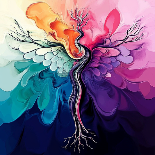 Abstract Leafless Tree Diamond Art Kit