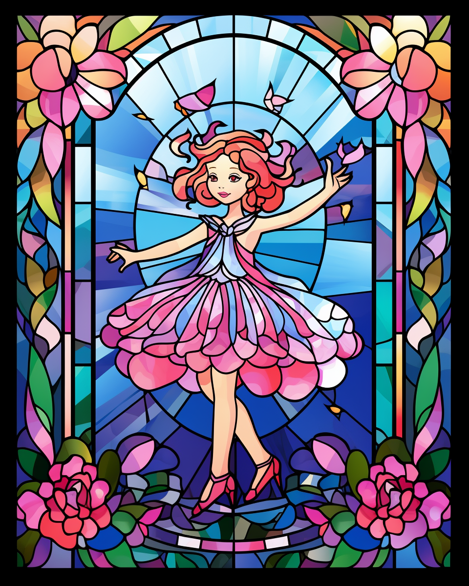 Abstract Little Girl Ballet Dancer Diamond Art Kit
