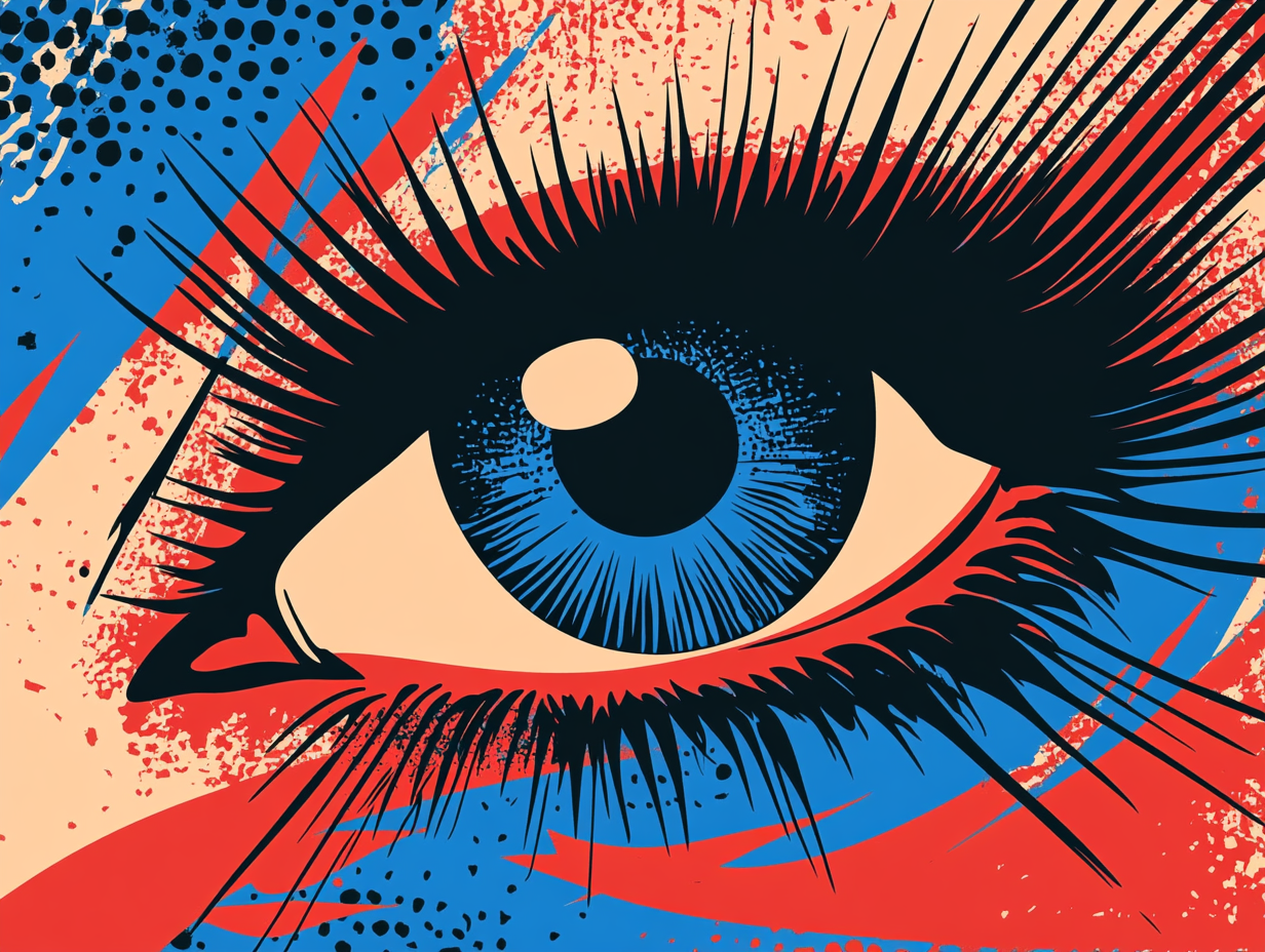 Abstract Long Lash Blue Eye Diamond Art Kit