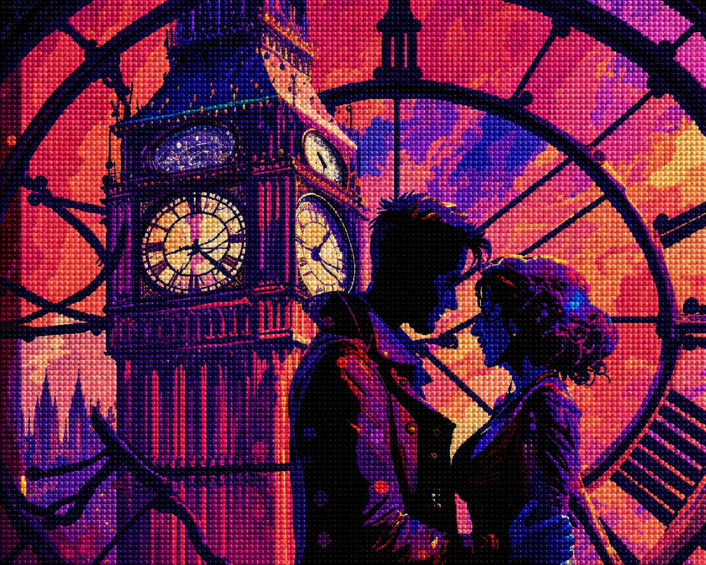 Abstract Lovers In London Diamond Art Kit