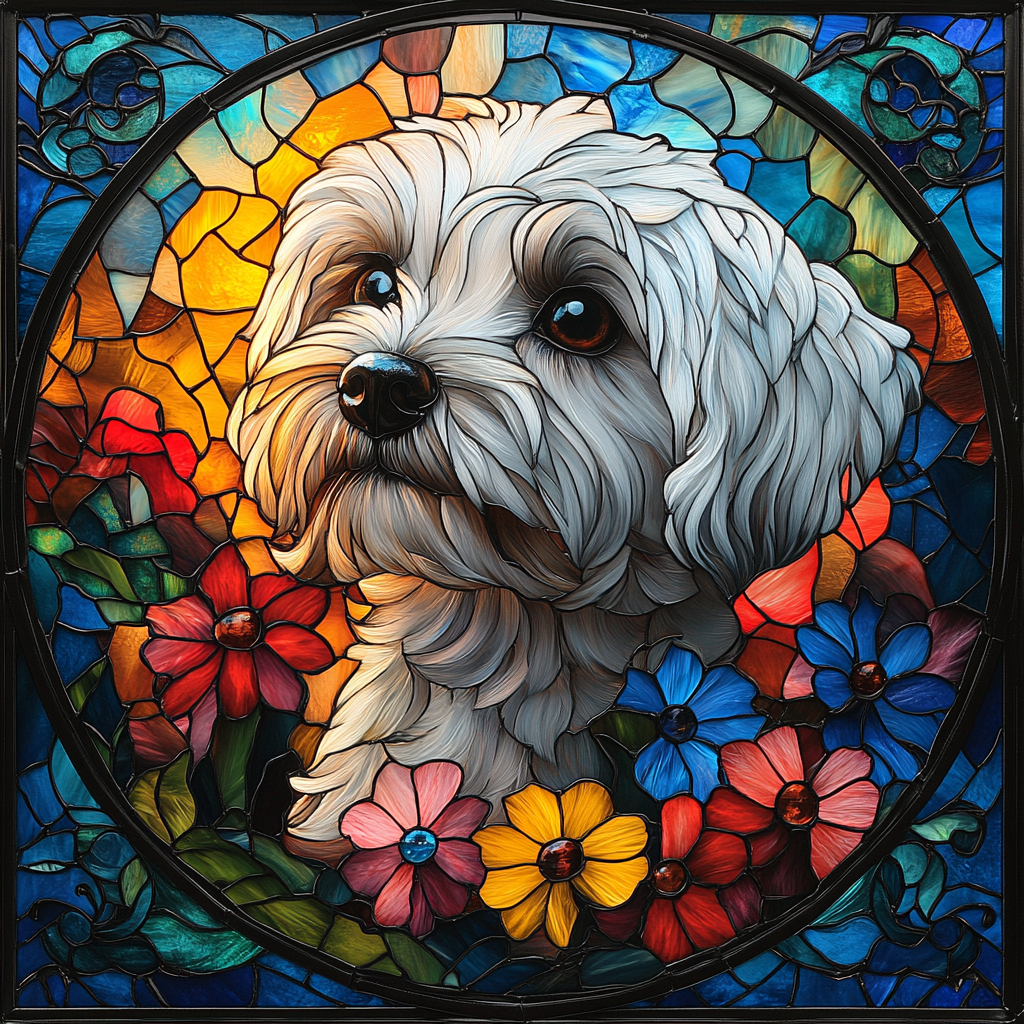 Abstract Maltese Diamond Art Kit