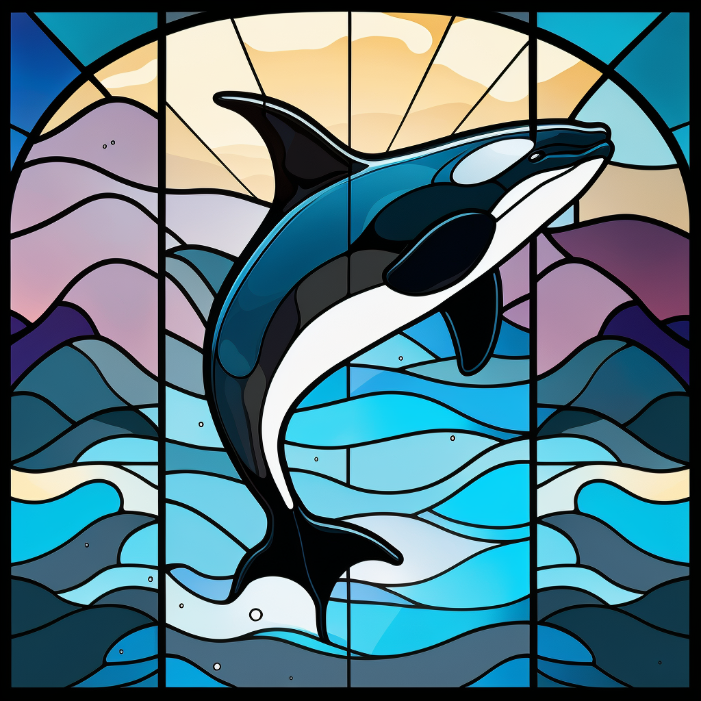 Abstract Orca Diamond Art Kit