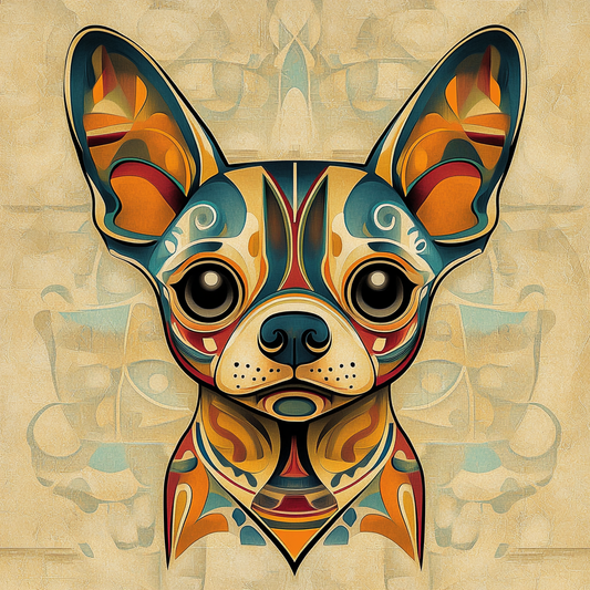 Abstract Shapes Chihuahua Diamond Art Kit