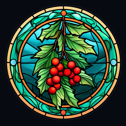 Abstract Sprig of Mistletoe Diamond Art Kit
