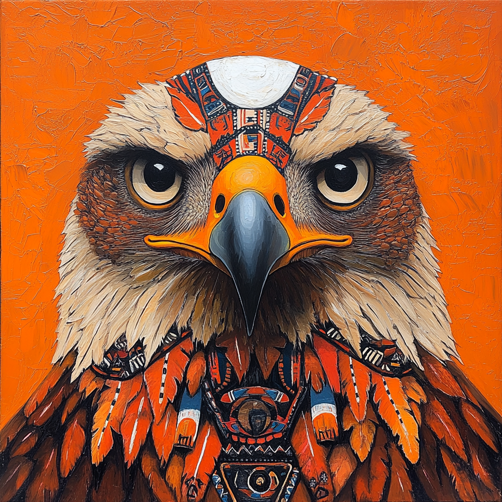 Aztec Bald Eagle Diamond Art Kit