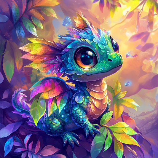 Baby Leaf Dragon Diamond Art Kit
