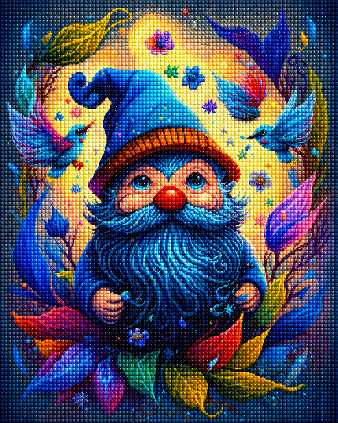 Bluebird Gnome Diamond Art Kit
