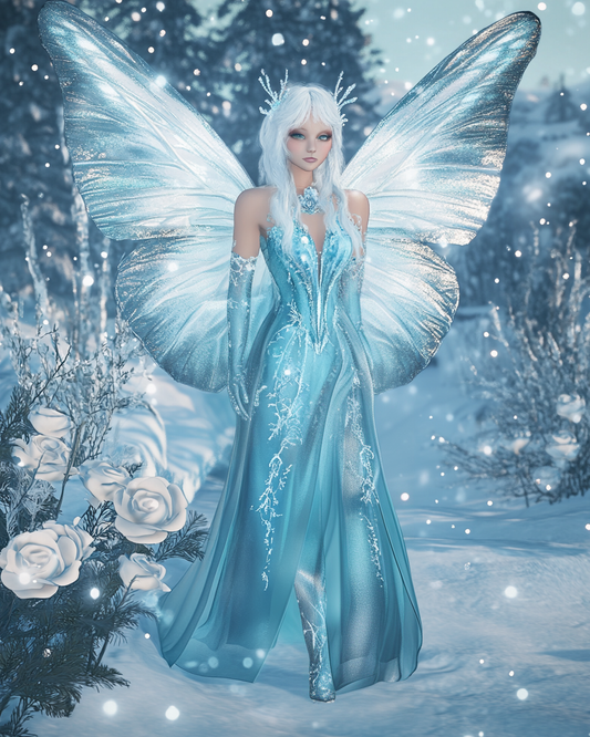 Blue Ice Fairy Diamond Art Kit