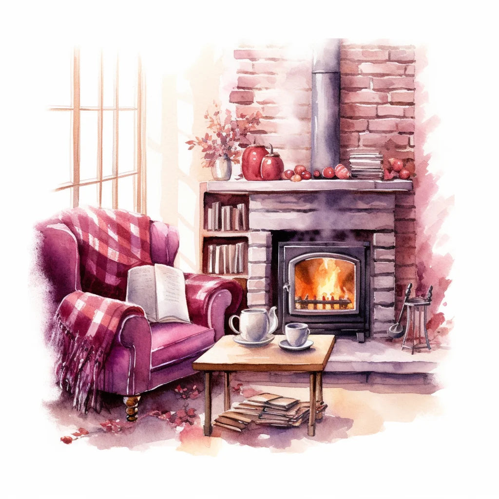Chair By The Fire Diamond Art Kit