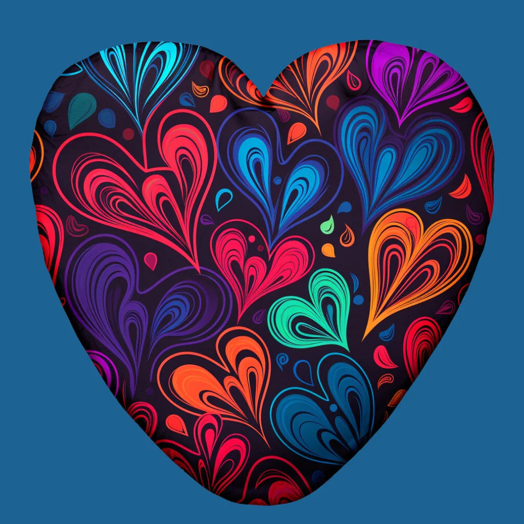 Bright Colors Heart Diamond Art Kit