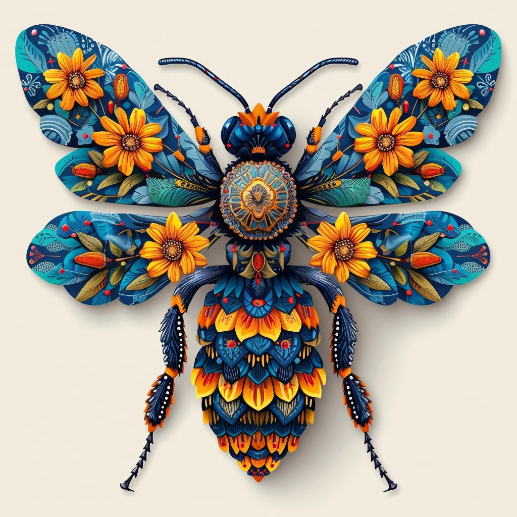 Ornate Bee Diamond Art Kit