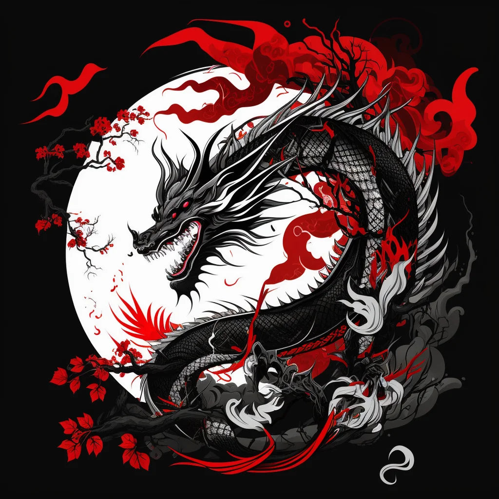 Japanese Dragon Art Diamond Art Kit