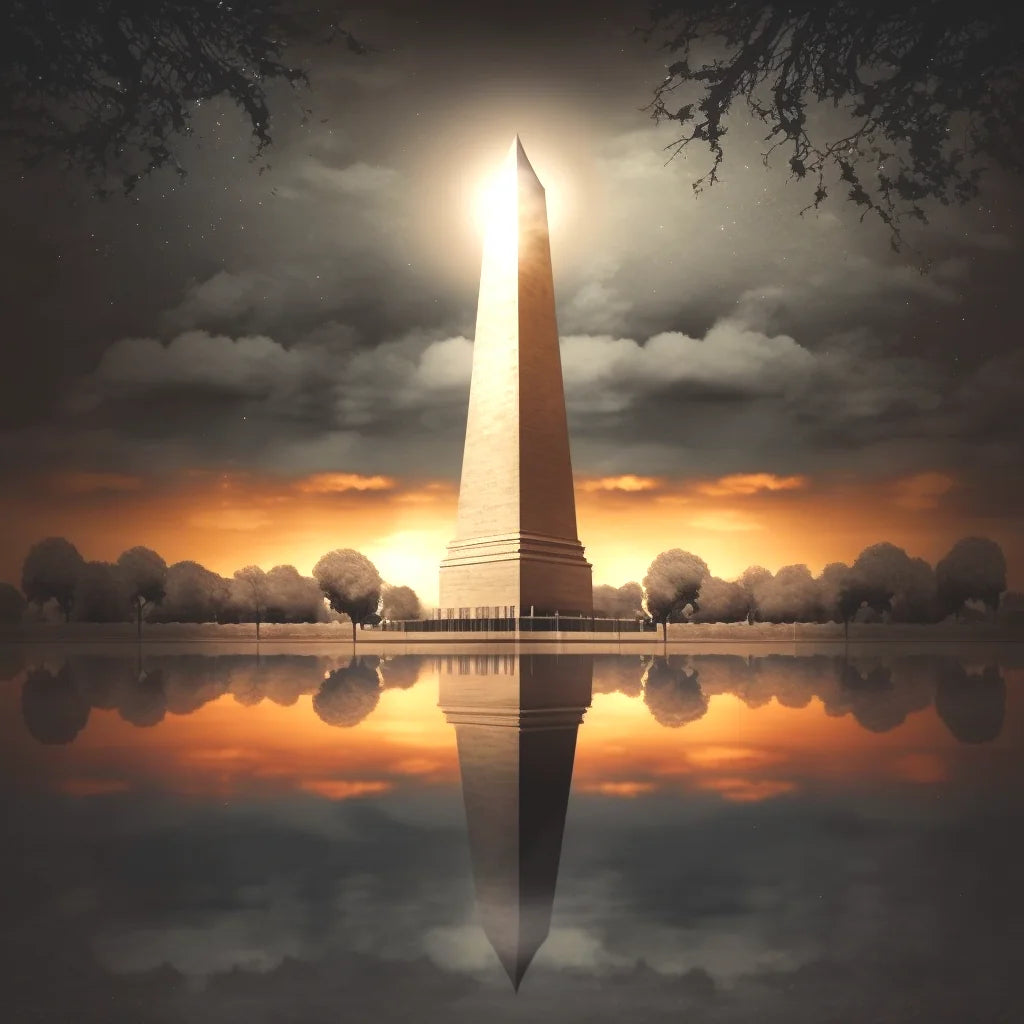 Abstract Washington Monument Diamond Art Kit