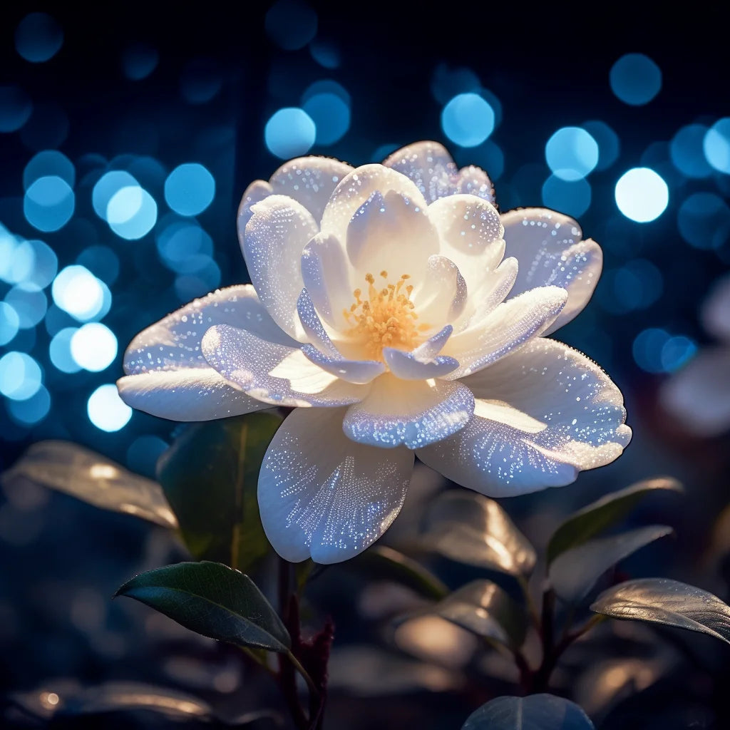 White Camellia Diamond Art Kit