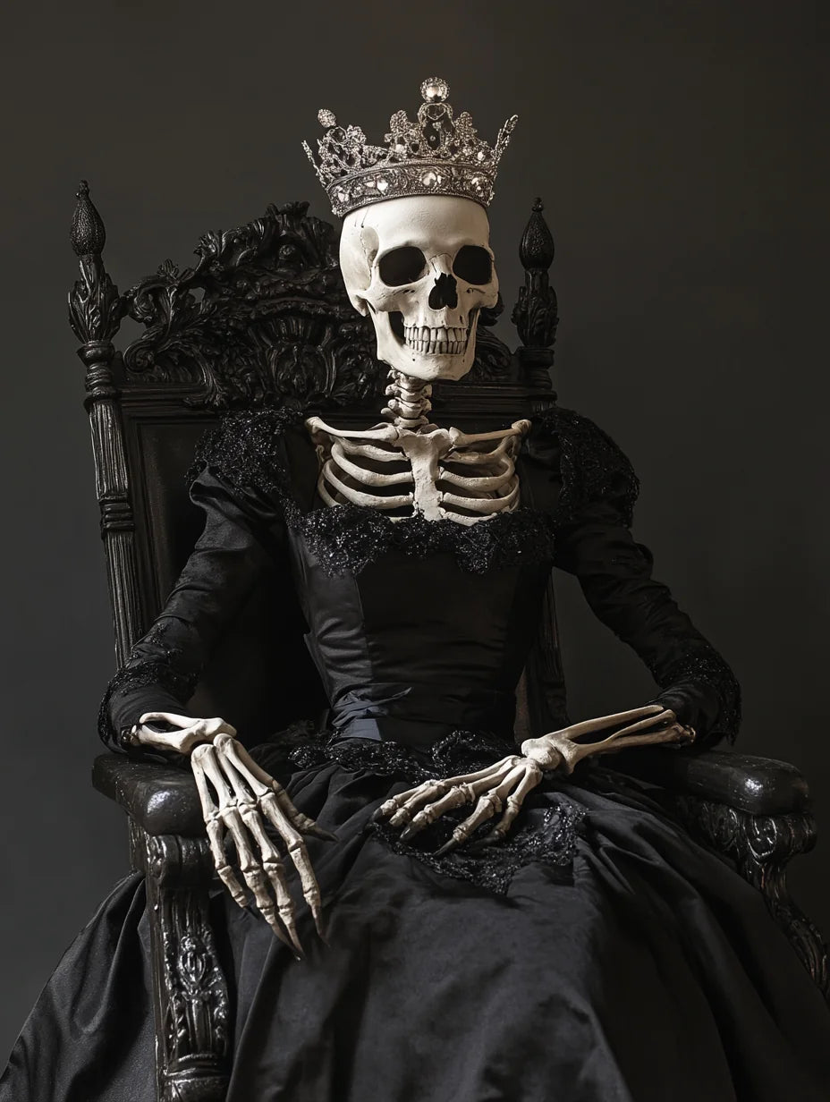 Black Dress Skeleton Queen Diamond Art Kit