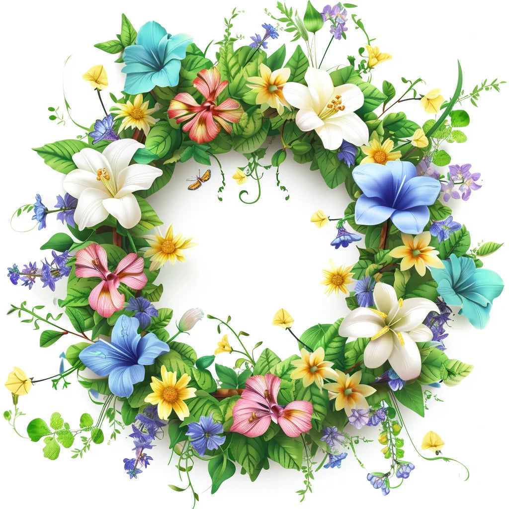 Lily Wreath Diamond Art Kit