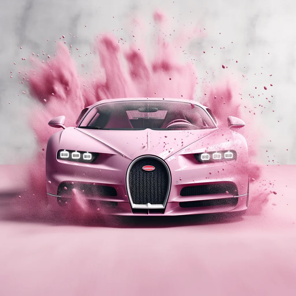 Pink Dust Pink Car Diamond Art Kit