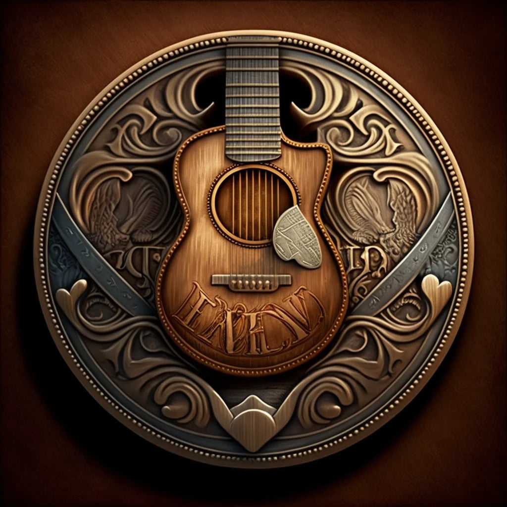 Guitar Coin Diamond Art Kit
