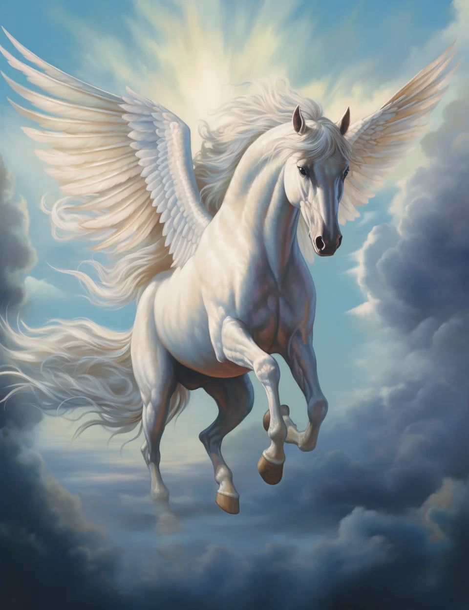 White Heavenly Pegasus Diamond Art Kit