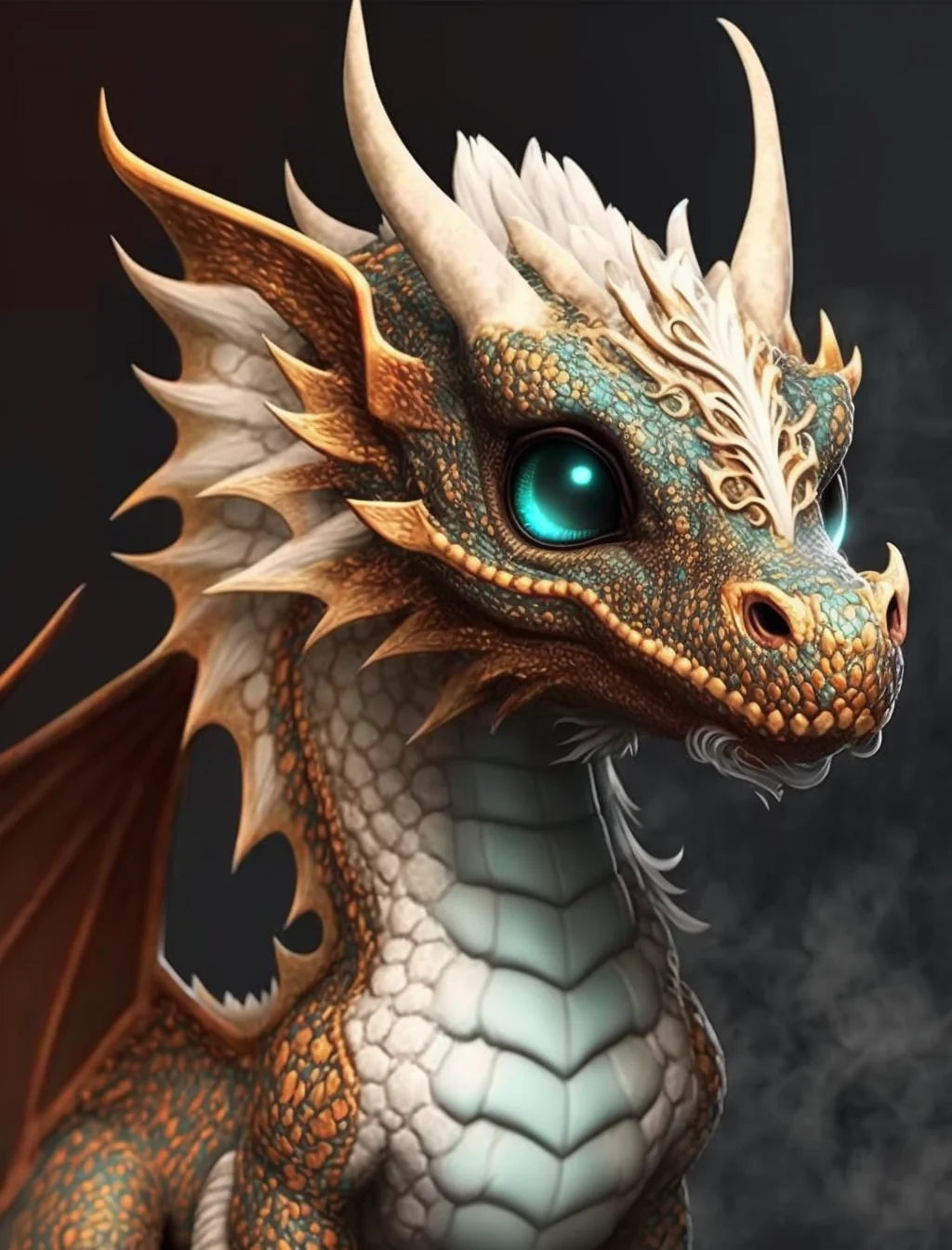 Green Eye Little Dragon Diamond Art Kit
