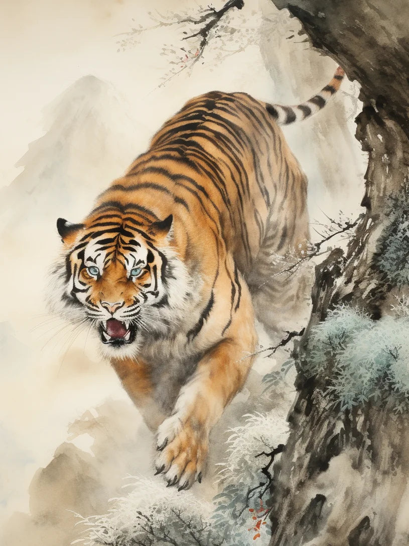 Mountainside Tiger Diamond Art Kit