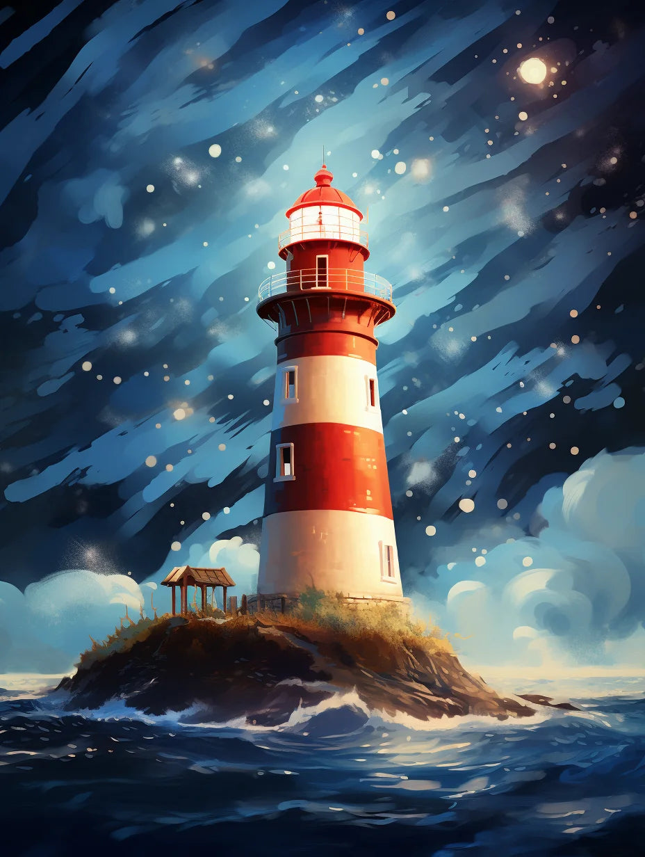 Starry Skylight House Diamond Art Kit