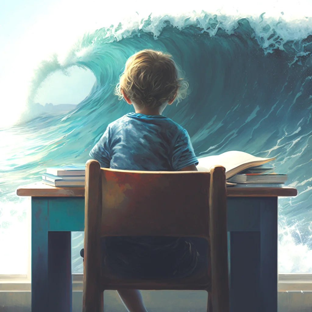 Books And Waves Diamond Art Kit