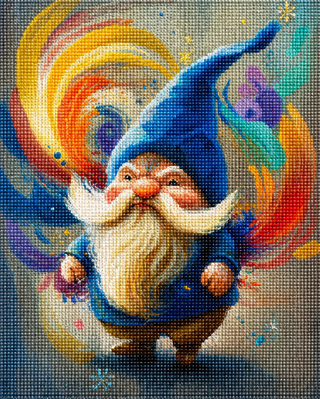 Abstract Mad Gnome Diamond Art Kit — diamond art kit canvas