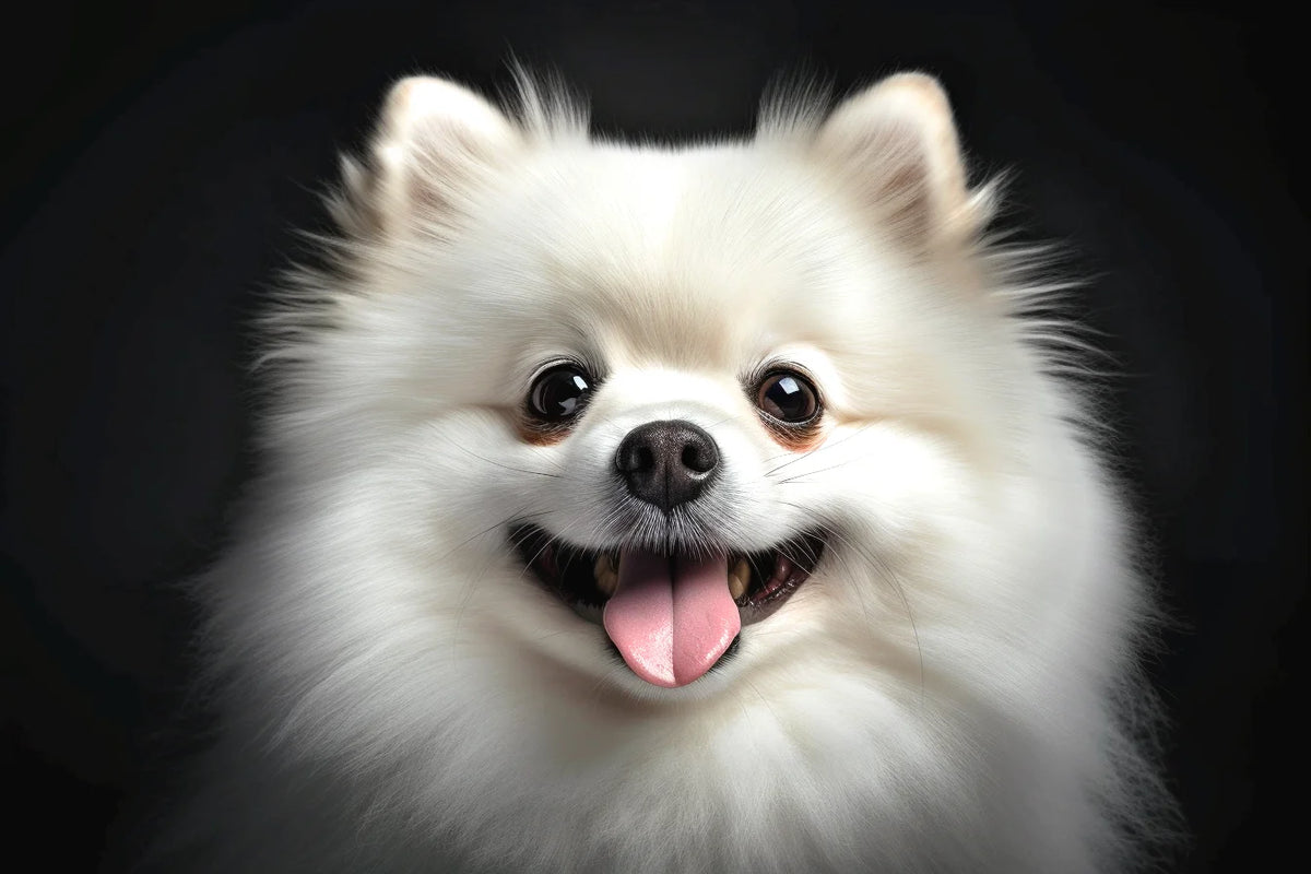 White Pomeranian Diamond Art Kit