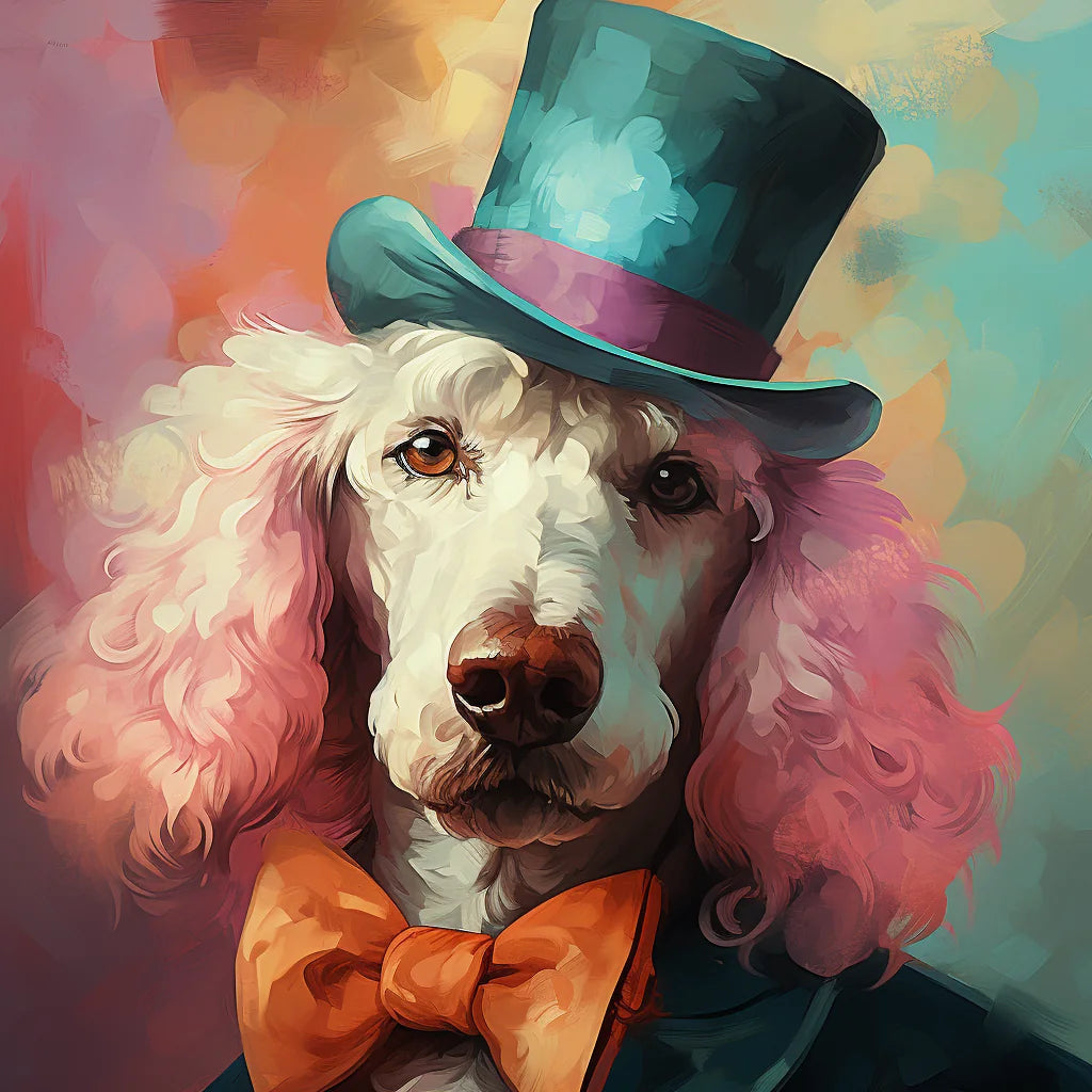 Top Hat Standard Poodle Diamond Art Kit