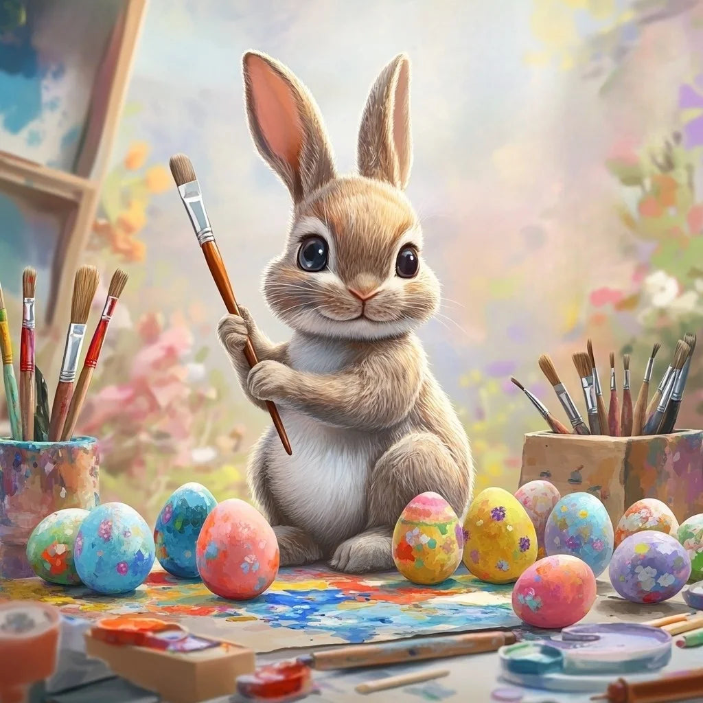 Egg Painter Rabbit Diamond Art Kit