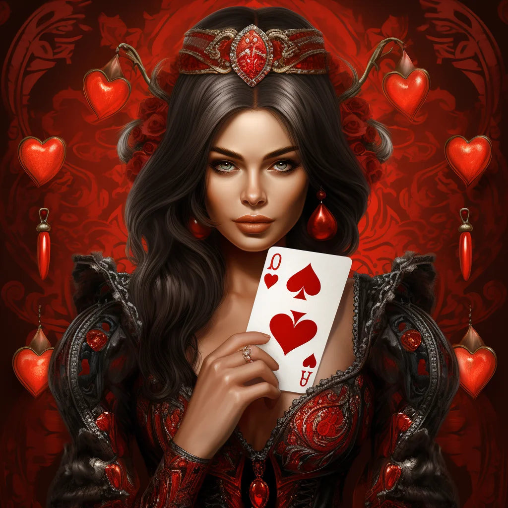 Red Heart Queen Diamond Art Kit