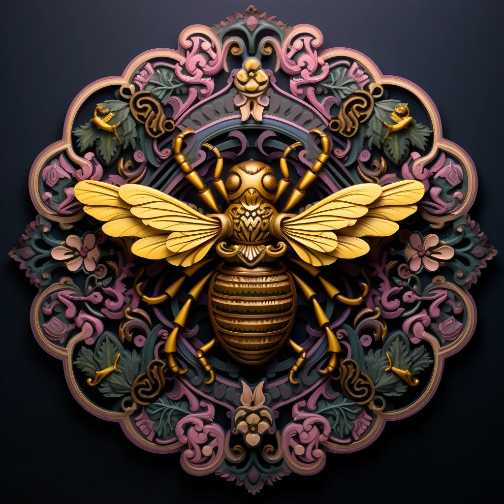 Bronze Bee Diamond Art Kit