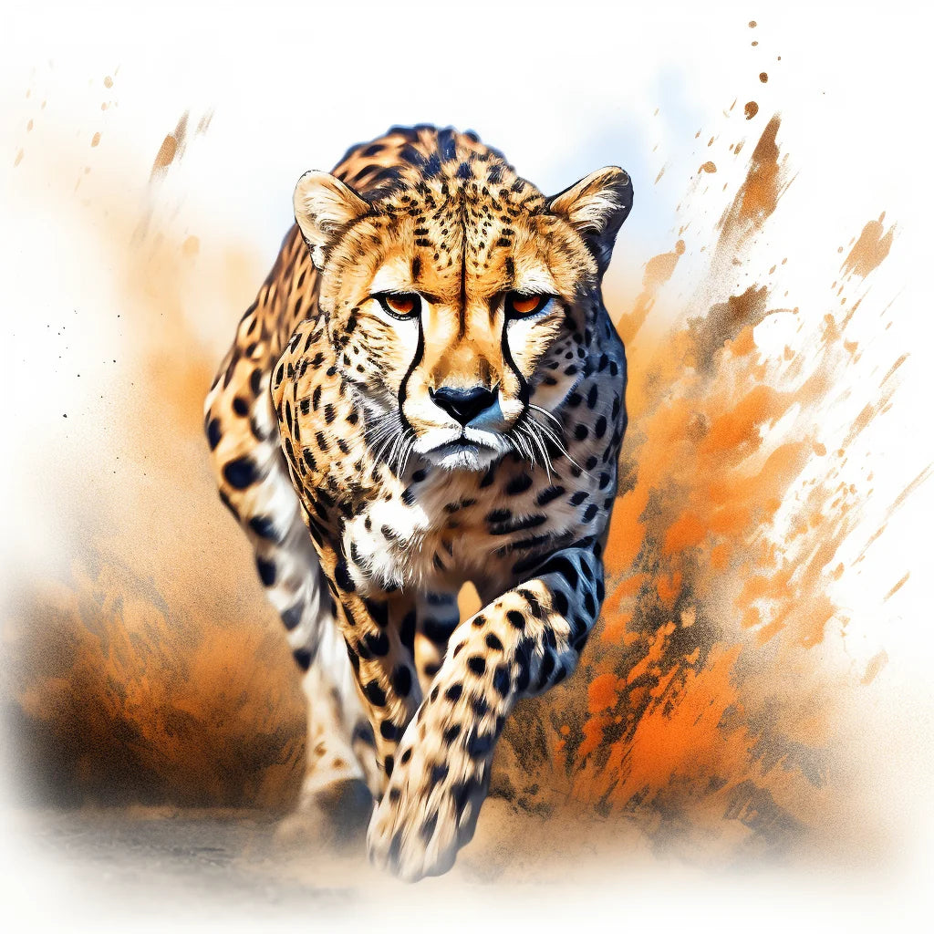 Running Cheetah Diamond Art Kit