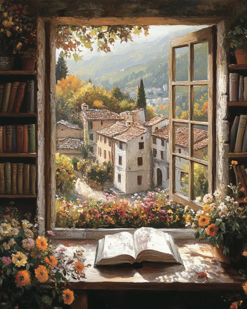 Book By The Window Diamond Art Kit