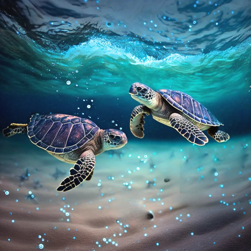 Two Baby Turtles Diamond Art Kit
