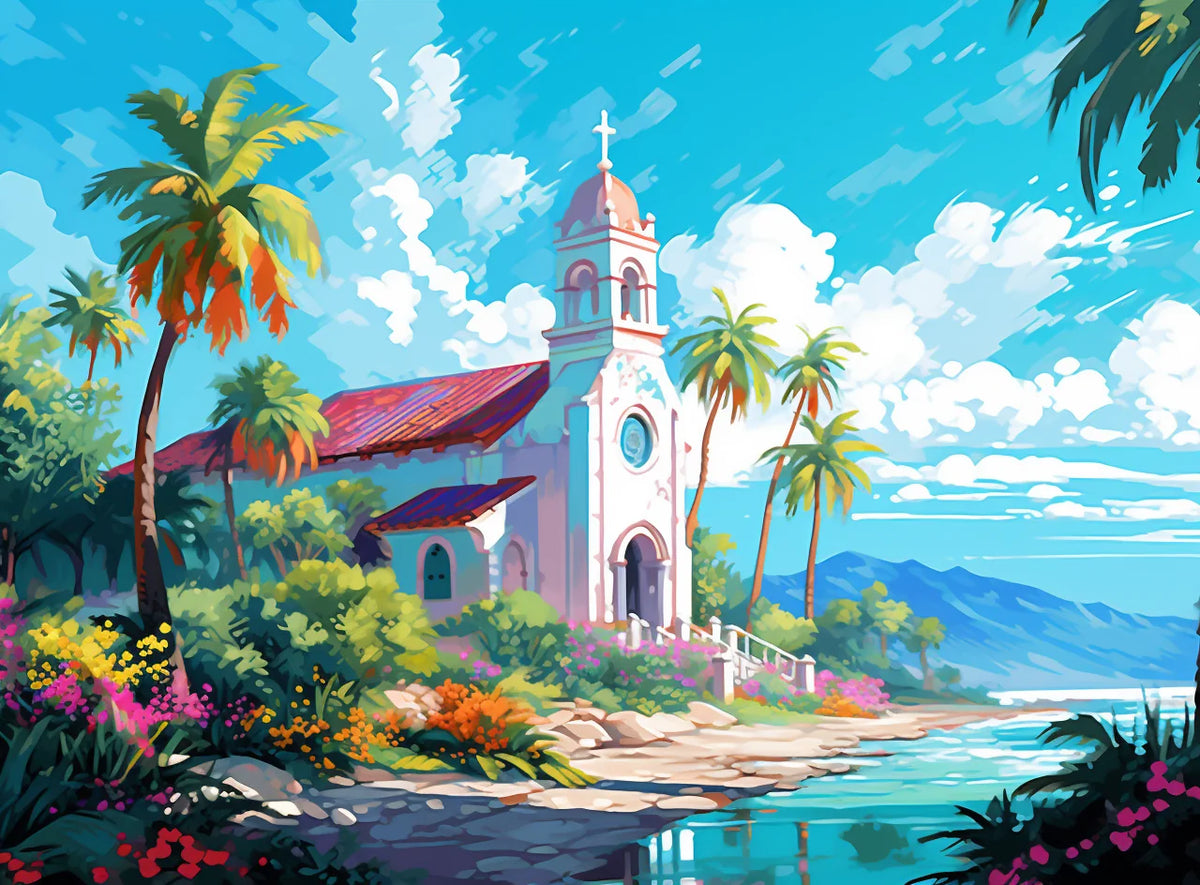 Church By The Water Diamond Art Kit