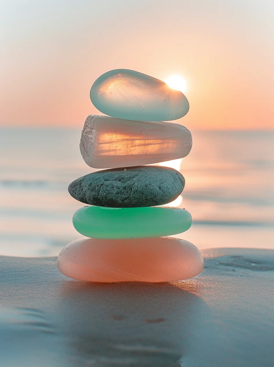 Setting Sun Seaglass Diamond Art Kit