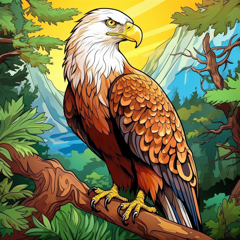 Mountain Eagle Diamond Art Kit