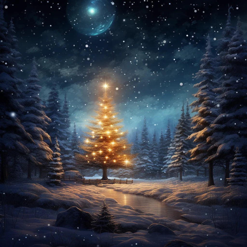 Brightstar Christmas Tree Diamond Art Kit
