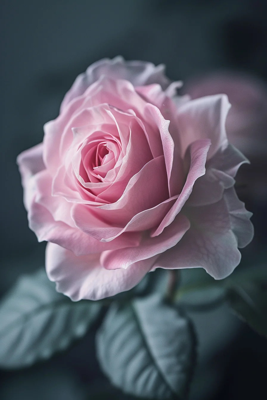 Fluttering Petal Light Pink Rose Diamond Art Kit