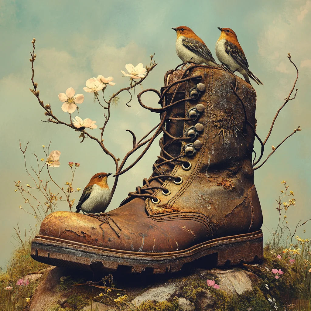 Three Birds And Boot Diamond Art Kit