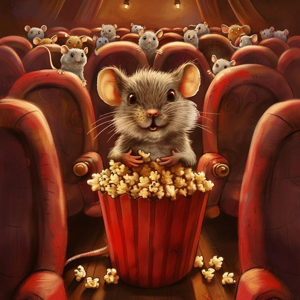 Mice At The Movies Diamond Art Kit
