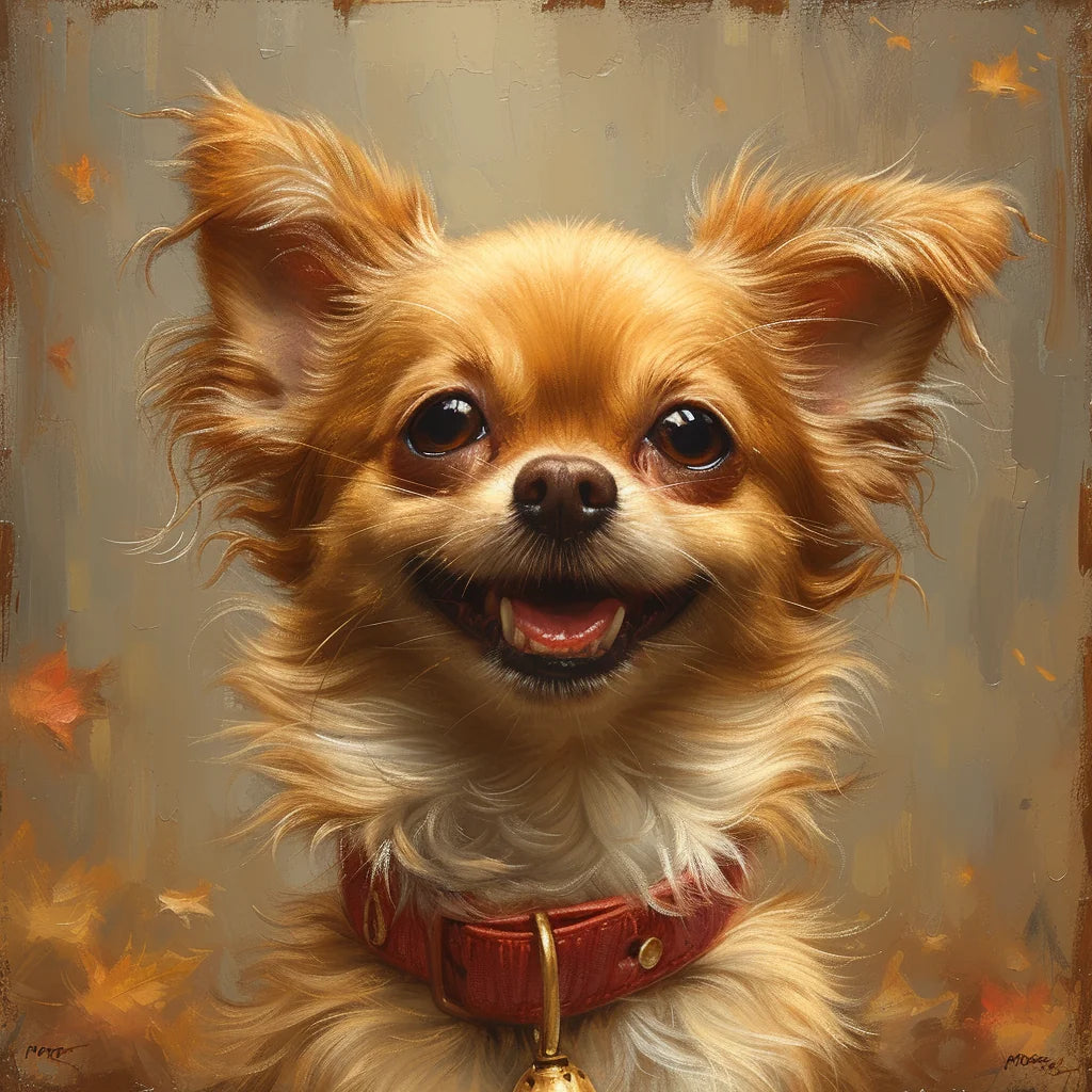 Rust Collar Brown Chihuahua Diamond Art Kit