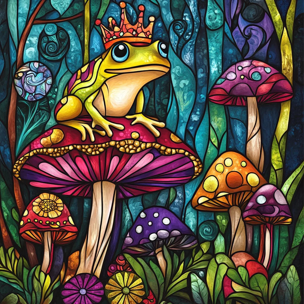 Toadstool King Frog Diamond Art Kit