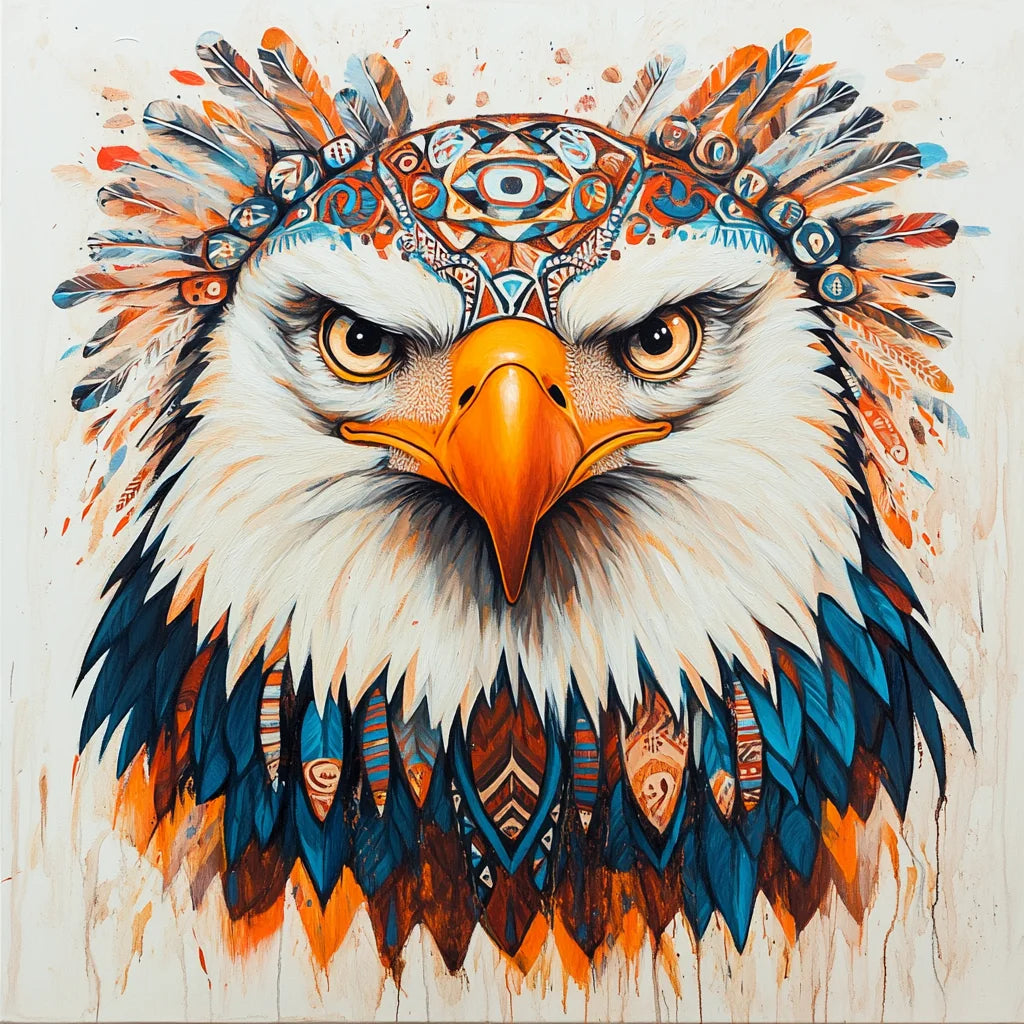 Aztec Feather Eagle Diamond Art Kit