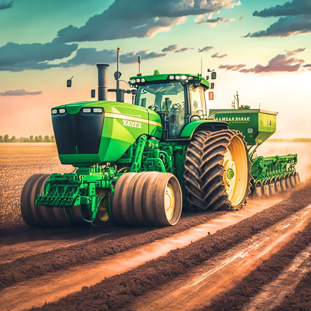 Planting Tractor Diamond Art Kit