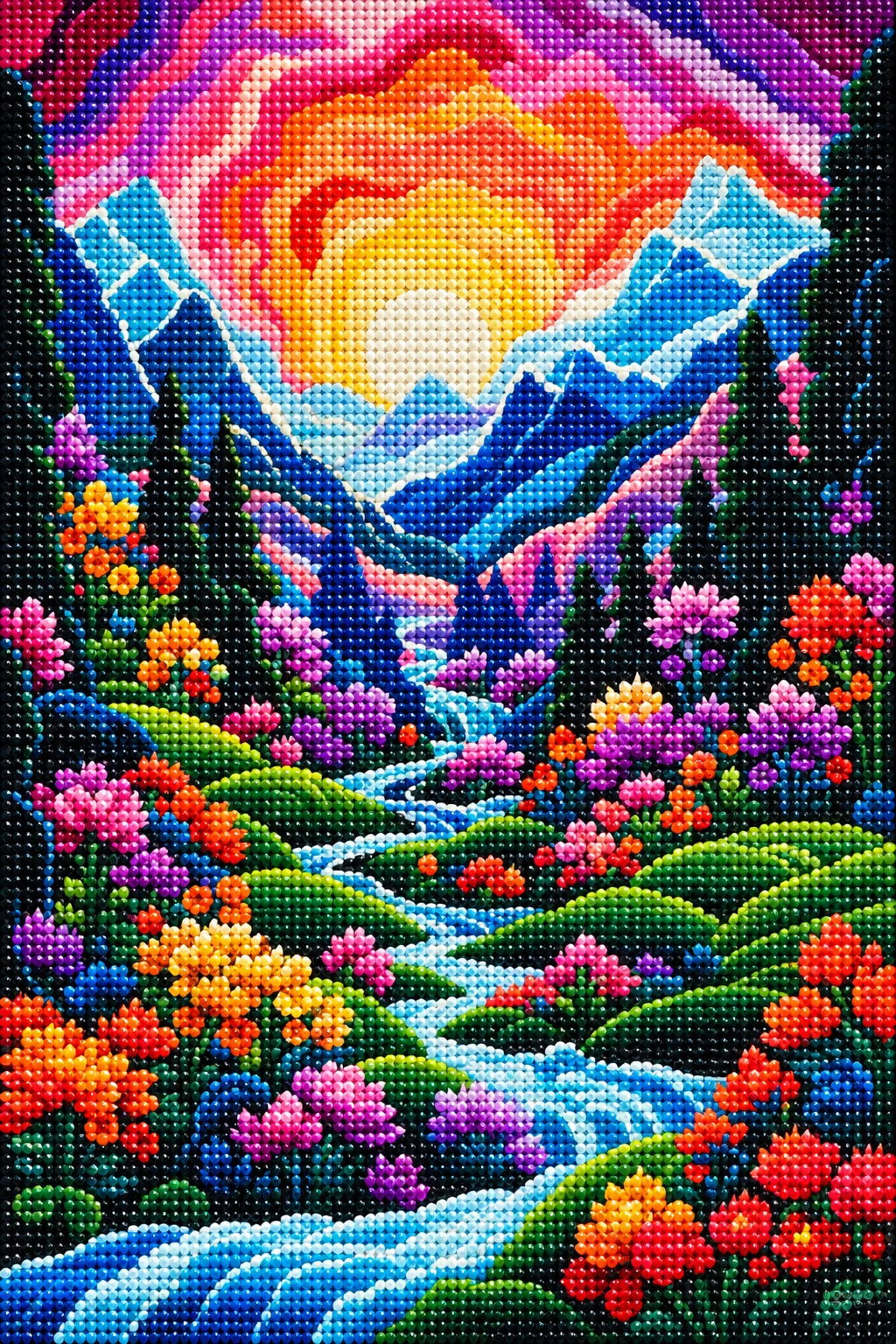 Abstract Mountain Landscape Diamond Art Kit